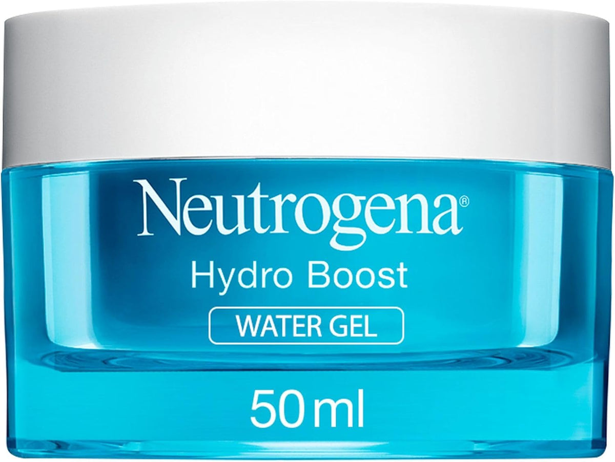 Neutrogena Face Moisturizer Water Gel, Hydro Boost, Normal To Combination Skin, Lightweight and Oil-free, 100% Alcohol Free, suitable for sensitive skin, 50 ml