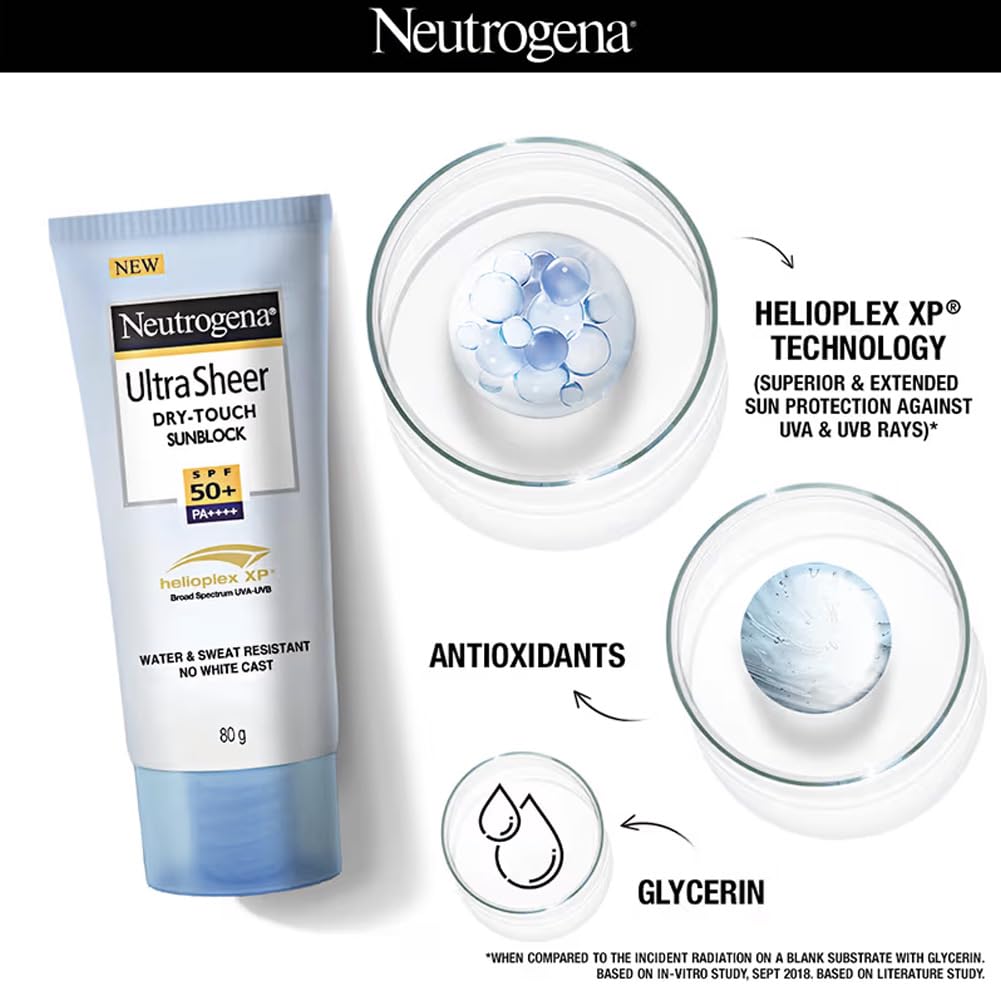 Neutrogena Ultra Sheer Dry Touch Sunblock, SPF 50+, 30ml