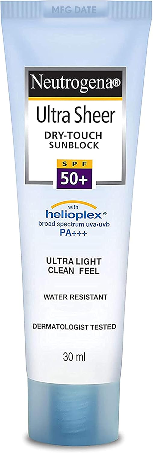 Neutrogena Ultra Sheer Dry Touch Sunblock, SPF 50+, 30ml