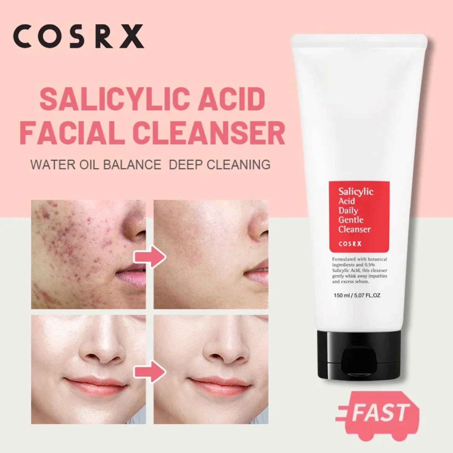 Cosrx Salicylic Acid Daily Gentle Cleanser, 150 ml