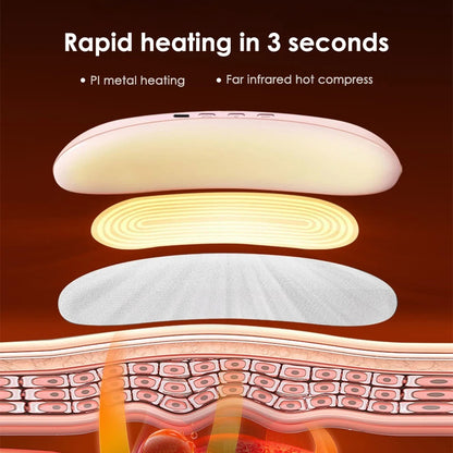 Smart Warm Belt Menstrual Heating Pad Relief Waist Pain Cramps Vibrating Abdominal Massager Electric Waist Belt Therapy Device